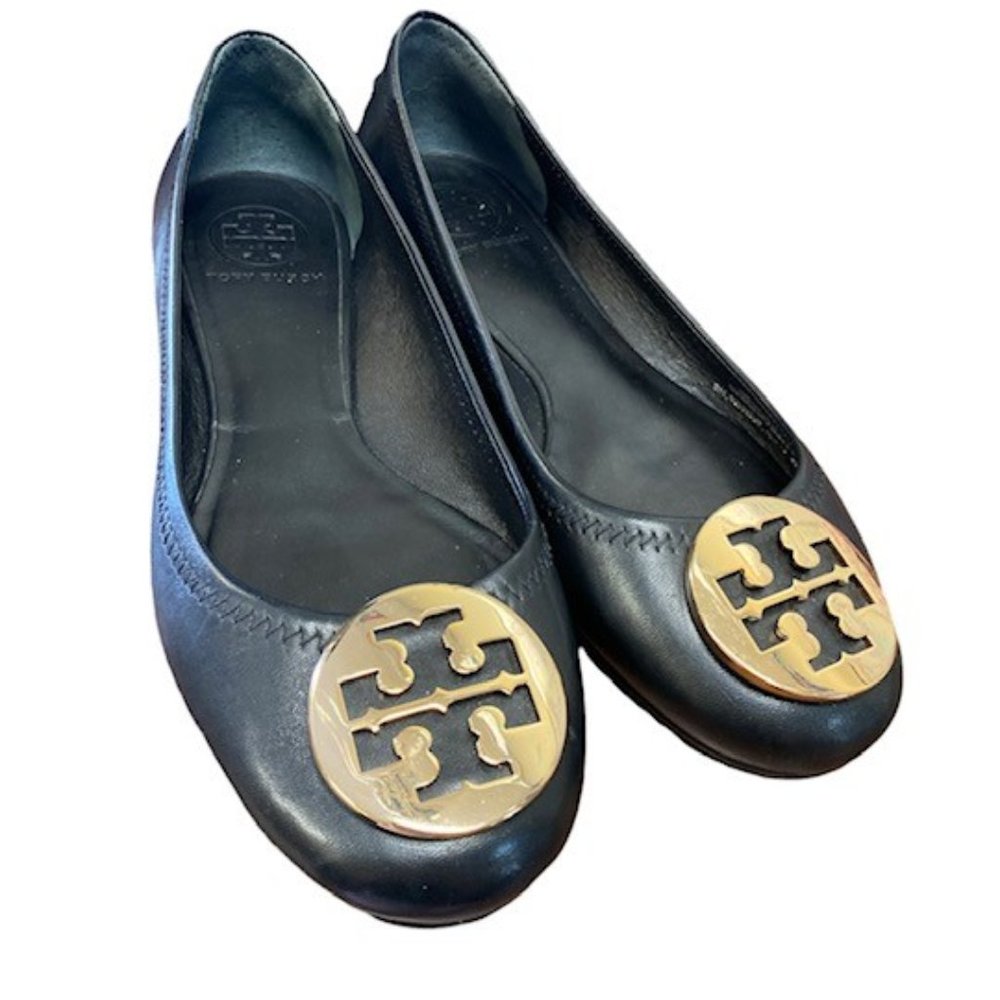 Authentic Black Tory Burch Flats